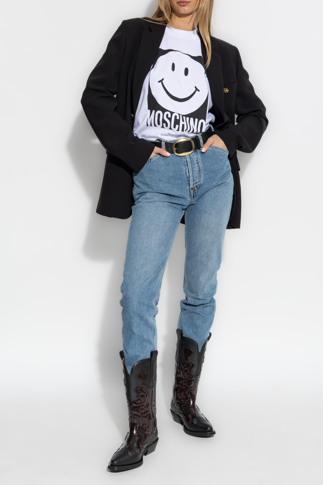 Blue Jeans with logo Moschino - Vitkac AS